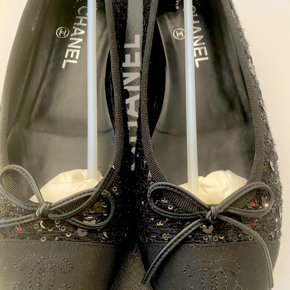 Chanel sequined ballet flats - Picture 3 of 5